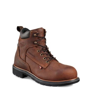 Red Wing DynaForce® 6-inch Waterproof Soft Toe Werkschoenen Heren DonkerBruin - 415